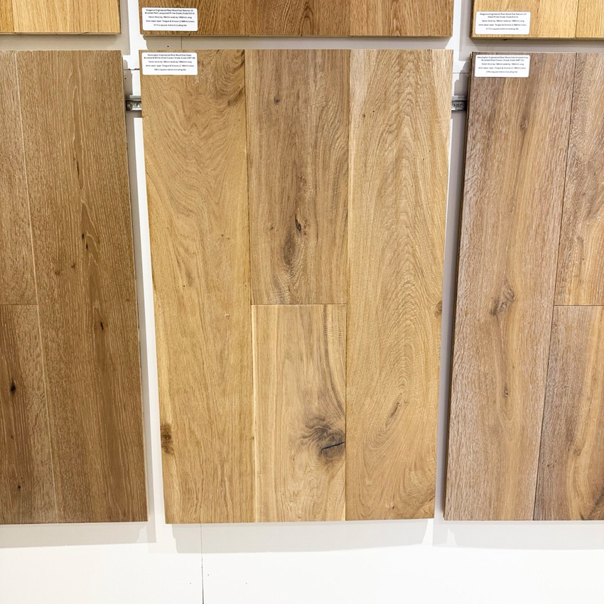 Kensington Engineered Real Wood Oak Deep Brushed & White Oiled